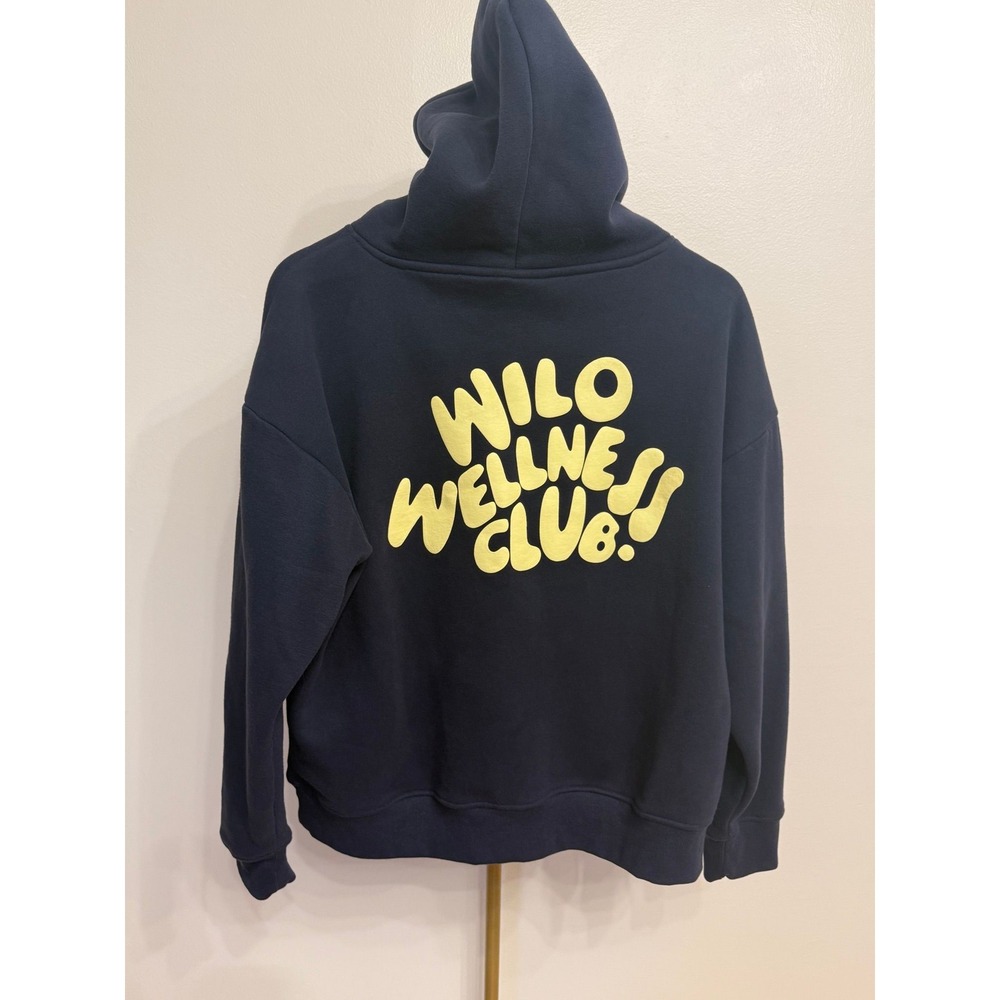 WILO The Label, Wellness Club Hoodie, Navy Blue, M, Excellent, MSRP $88